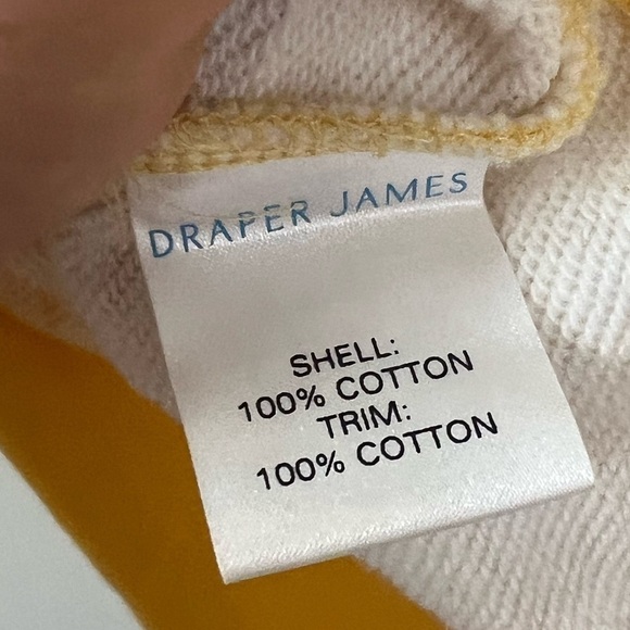 Draper James Yellow Natalie Gingham Sweatshirt Reese Witherspoon Brand New - Picture 7 of 9